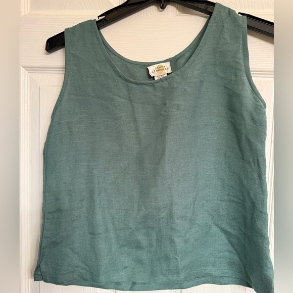 Sandy Starkman linen blend set! Top is L Bottom is M! Cool airy breezy comfy - Picture 4 of 10